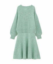 画像をギャラリービューアに読み込む, ビジュー付きニットセットアップ/TT437419