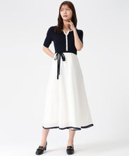 画像をギャラリービューアに読み込む, アソートドッキング配色ニットワンピース/MM627409