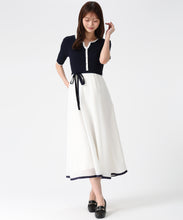 画像をギャラリービューアに読み込む, アソートドッキング配色ニットワンピース/MM627409