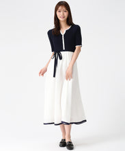 画像をギャラリービューアに読み込む, アソートドッキング配色ニットワンピース/MM627409