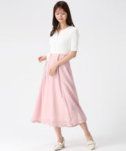 画像をギャラリービューアに読み込む, アソートドッキング配色ニットワンピース/MM627409