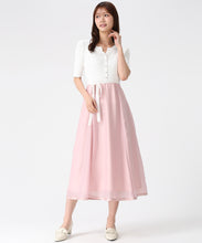 画像をギャラリービューアに読み込む, アソートドッキング配色ニットワンピース/MM627409