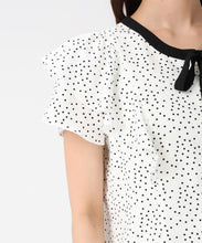 画像をギャラリービューアに読み込む, 【予約販売/4月上旬発売予定】配色リボンダブルフレア袖ブラウス/MM628102