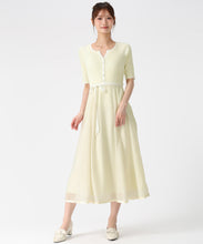 画像をギャラリービューアに読み込む, アソートドッキング配色ニットワンピース/MM627409