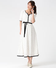 画像をギャラリービューアに読み込む, アソートドッキング配色ニットワンピース/MM627409