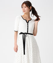 画像をギャラリービューアに読み込む, アソートドッキング配色ニットワンピース/MM627409