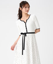 画像をギャラリービューアに読み込む, アソートドッキング配色ニットワンピース/MM627409