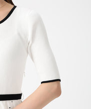 画像をギャラリービューアに読み込む, アソートドッキング配色ニットワンピース/MM627409