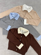 画像をギャラリービューアに読み込む, 一部店舗限定 レイヤード衿付きニット/TT558301