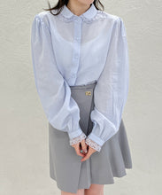 画像をギャラリービューアに読み込む, 【一部店舗限定】レース襟付きベーシックブラウス/MM658103