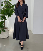 画像をギャラリービューアに読み込む, テーラードフレアワンピース/MM557412