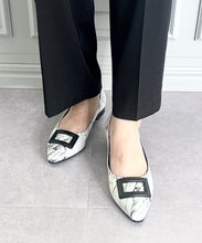 画像をギャラリービューアに読み込む, スクエアバックルレインパンプス/R-1019