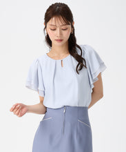 画像をギャラリービューアに読み込む, 金ホックメロー配色ブラウス/MM628101