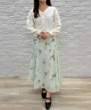 画像をギャラリービューアに読み込む, Vネックパフスリーブカーディガン/TT538403