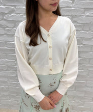 画像をギャラリービューアに読み込む, Vネックパフスリーブカーディガン/TT538403