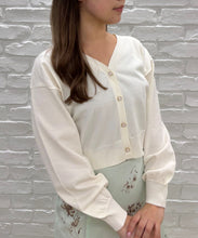 画像をギャラリービューアに読み込む, Vネックパフスリーブカーディガン/TT538403