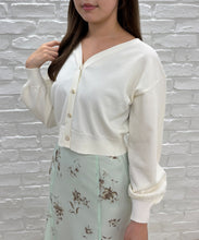 画像をギャラリービューアに読み込む, Vネックパフスリーブカーディガン/TT538403