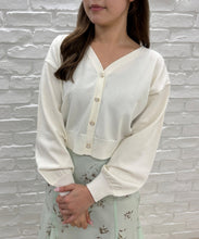 画像をギャラリービューアに読み込む, Vネックパフスリーブカーディガン/TT538403