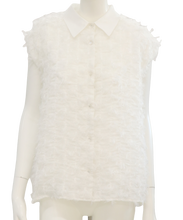 画像をギャラリービューアに読み込む, 襟付きフリンジチュールブラウス/TT518113