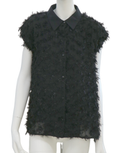 画像をギャラリービューアに読み込む, 襟付きフリンジチュールブラウス/TT518113