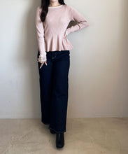 画像をギャラリービューアに読み込む, WEB限定 ペプラムラメ配色ニット/MM558307