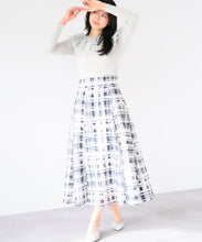 画像をギャラリービューアに読み込む, シアーチェックフレアスカート/MM517217