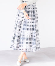 画像をギャラリービューアに読み込む, シアーチェックフレアスカート/MM517217