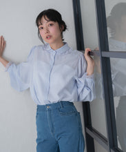 画像をギャラリービューアに読み込む, 【一部店舗限定】レース襟付きベーシックブラウス/MM658103