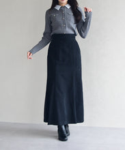 画像をギャラリービューアに読み込む, 【WEB限定予約販売/11月中旬発売予定】シャツ襟付きケーブルカーディガン/MM548410