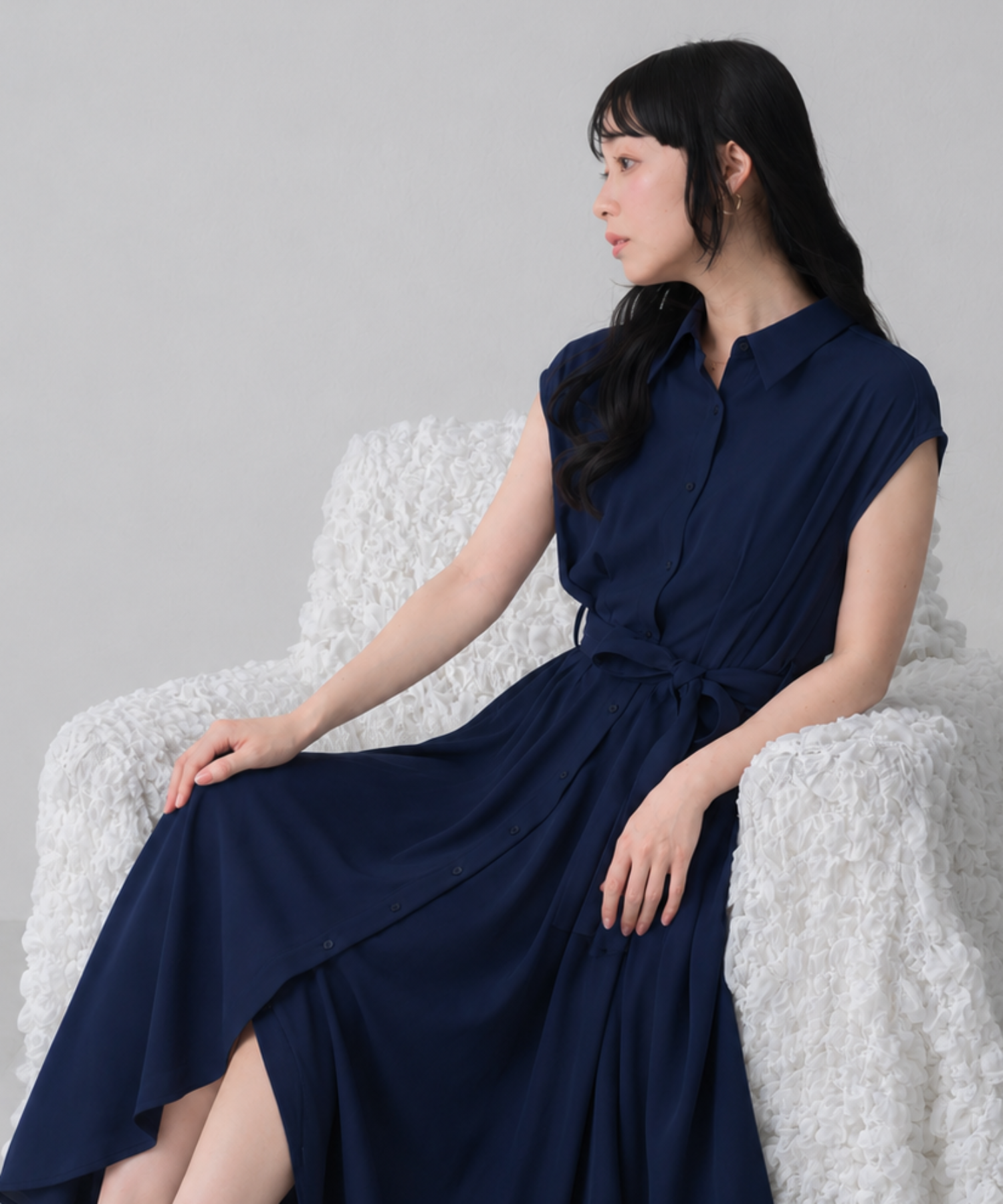 再入荷】【WEB限定アイテム】フレンチシャツワンピース/MM557404