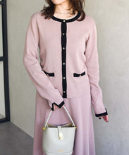 画像をギャラリービューアに読み込む, WEB限定 配色ニットセットアップ/MM557407