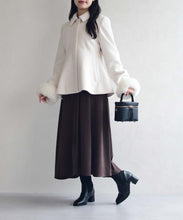 画像をギャラリービューアに読み込む, 【WEB限定】2way袖ファーペプラムコート/MM558601