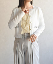 画像をギャラリービューアに読み込む, ステッチ配色ミラノカーディガン/MM618404