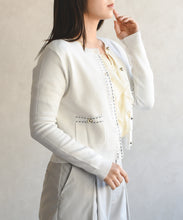 画像をギャラリービューアに読み込む, ステッチ配色ミラノカーディガン/MM618404