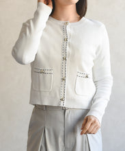 画像をギャラリービューアに読み込む, ステッチ配色ミラノカーディガン/MM618404