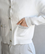 画像をギャラリービューアに読み込む, ステッチ配色ミラノカーディガン/MM618404