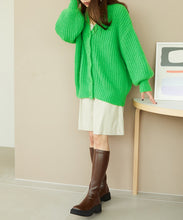 画像をギャラリービューアに読み込む, Vネックニットカーディガン/MO33N01