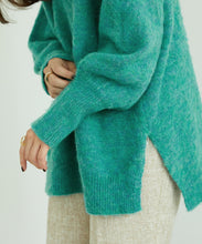 画像をギャラリービューアに読み込む, メランジVネックニットプルオーバー/MO33N06