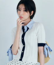 画像をギャラリービューアに読み込む, ケーブル編みレイヤードカーディガン/TT628404