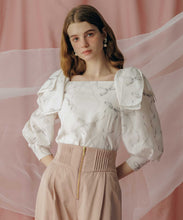 画像をギャラリービューアに読み込む, 肩リボンプリントブラウス/TT518102