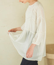 画像をギャラリービューアに読み込む, 【MADEININDIA】ピンタックレースブラウス/TT418118