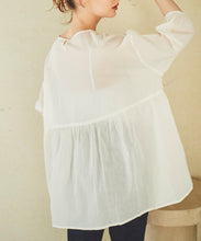 画像をギャラリービューアに読み込む, 【MADEININDIA】ピンタックレースブラウス/TT418118