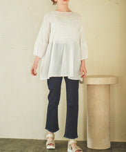 画像をギャラリービューアに読み込む, 【MADEININDIA】ピンタックレースブラウス/TT418118