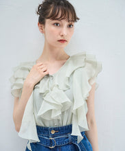 画像をギャラリービューアに読み込む, フリルシアーブラウス/TT528104