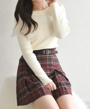 画像をギャラリービューアに読み込む, 【再入荷】ベルト付きタックスカートパンツ/TT537306