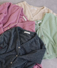 画像をギャラリービューアに読み込む, Vネックシャギーカーディガン/TT548402