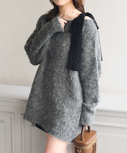 画像をギャラリービューアに読み込む, 【予約販売/11月中旬発売予定】【一部店舗限定アイテム】肩リボンふわもこニット/TT558302