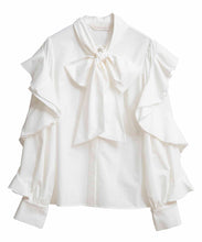 画像をギャラリービューアに読み込む, フリルスリーブボウタイブラウス/TT518101