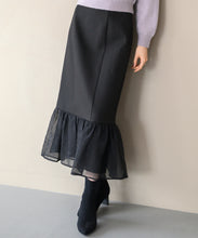 画像をギャラリービューアに読み込む, 異素材切替フレアスカート/MM447207