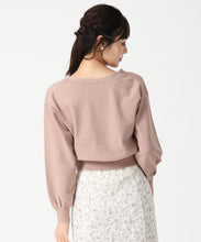 画像をギャラリービューアに読み込む, Vネックパフスリーブカーディガン/TT538403